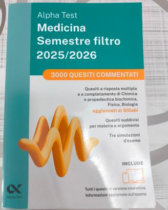 libri preparazione accesso a medicina Alphatest