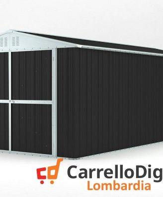 Box garage auto in Acciaio 327x611cm 19mq nero