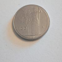 moneta 100 lire piccola "PICCOLA" ITALIA 1991.