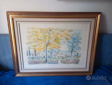 Quadro litografia artista Michele Cascella