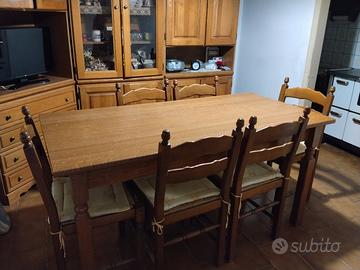 set Tavolo + 6 Sedie 