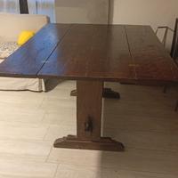 tavolo a libro in noce