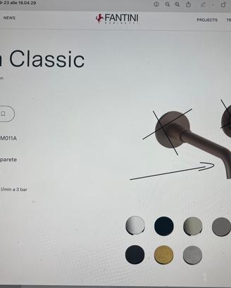 Bocchetta per miscelatore lavabo da parete Fantini