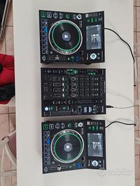 sc5000 denon e mixer X1800 con flightcase 