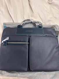 Borsa Piquadro in pelle nuova blu