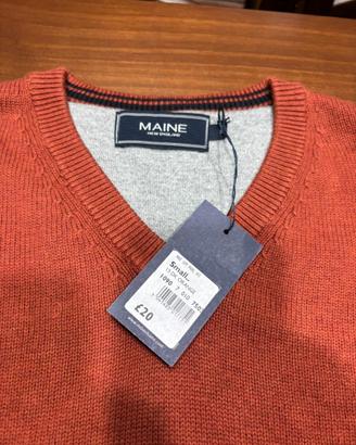 Maglione Maine New England taglia S scollo a V