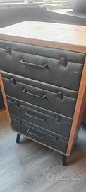 Coppia di mobili cassettiera in legno 60 euro