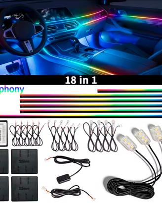 kit luci ambiente auto universale 