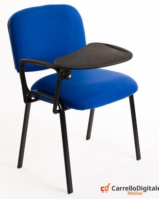 Sedia Imbottita in Tessuto BLU con RIBALTINA