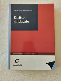 Libro" Diritto sindacale " 7°edizione Ballestrero