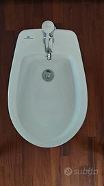 Bidet a terra Pozzi-Ginori con miscelatore