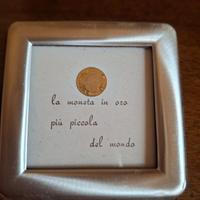 moneta oro piu piccola del mondo