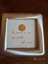 moneta oro piu piccola del mondo