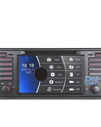 NAVIGATORE RADIO 7" BMW SERIE 5 E39 95-03 USB GPS