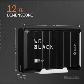 WD_BLACK D10 12 TB Hard Disk Esterno