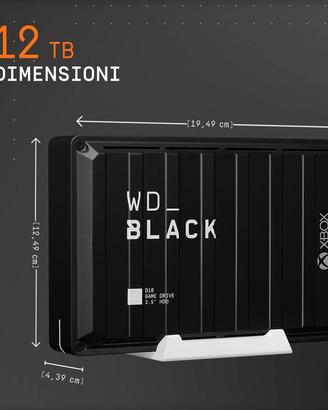 WD_BLACK D10 12 TB Hard Disk Esterno