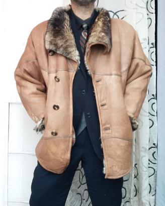 Shearling Montone   Vintage 80s  beige  