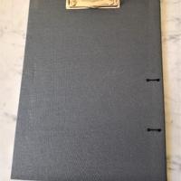 Cartelline rigide portablocco formato A4 grigie