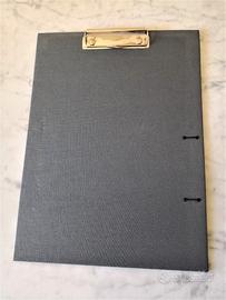 Cartelline rigide portablocco formato A4 grigie