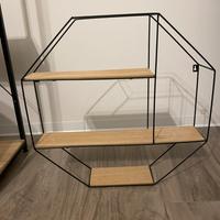 Scaffale ottagonale sospeso