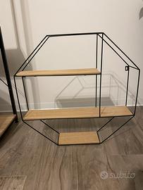 Scaffale ottagonale sospeso