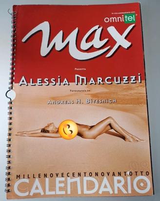 MAX Calendario 1998 Alessia Marcuzzi vintage