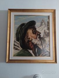 Quadro: ritratto di uomo con pipa