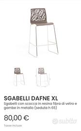 Sgabello  dafne tortora 25€