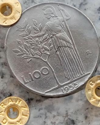 RARO 100 lire 1955 repubblica italiana