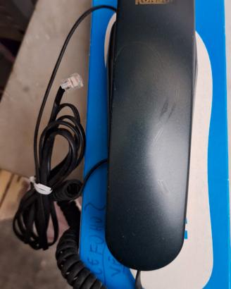 Telefono fisso con filo colore nero vintage