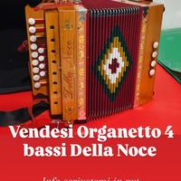 Organetto 4 bassi Della Noce