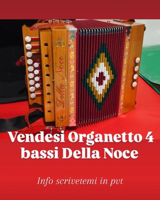 Organetto 4 bassi Della Noce