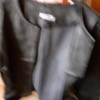 Giubbotto nero similpelle da donna