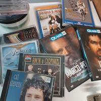 vari cd e dvd nuovi più alcuni film o cd musicali