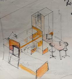 Camera da letto x 2 persone