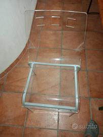 3 Sedie Alluminio Plexiglass 