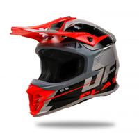 CASCO MOTOCROSS UFO INTREPID GRIGIO ROSSO