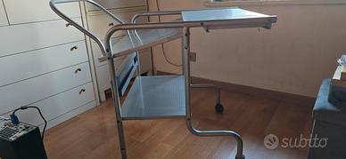 scrivania carrello porta pc con ruote