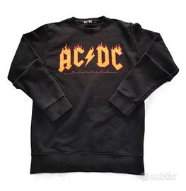 Felpa AC/DC Nera Vintage - Taglia S Unisex Ottime