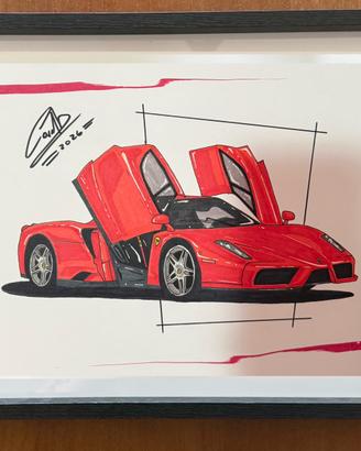 Disegno di ferrari enzo