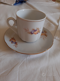 Servizio caffè Realty in porcellana vintage