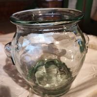 Arbanella Vintage panciuta in vetro pesante verdol