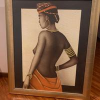 quadro con Swarovski e glitter