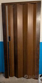 Porta soffietto divisoria interna separè legno pvc