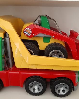 Bruder roadmax camion più ruspa