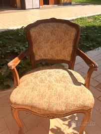 Poltrona vintage in stile Luigi XV