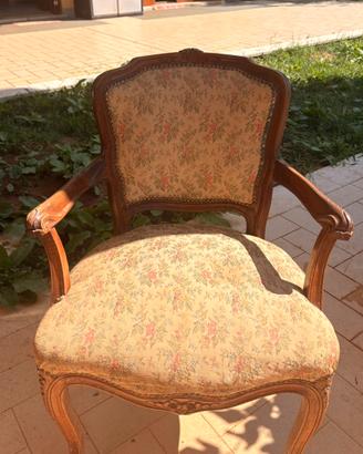 Poltrona vintage in stile Luigi XV