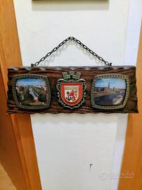 Targa legno Vintage da parete