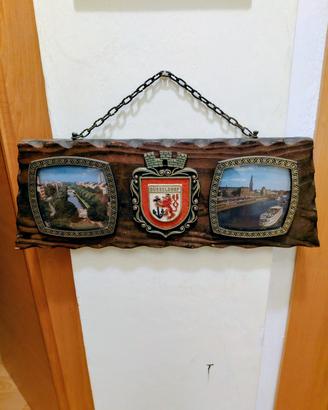 Targa legno Vintage da parete
