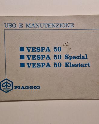 uso e manutenzione Vespa 50 special Elestart